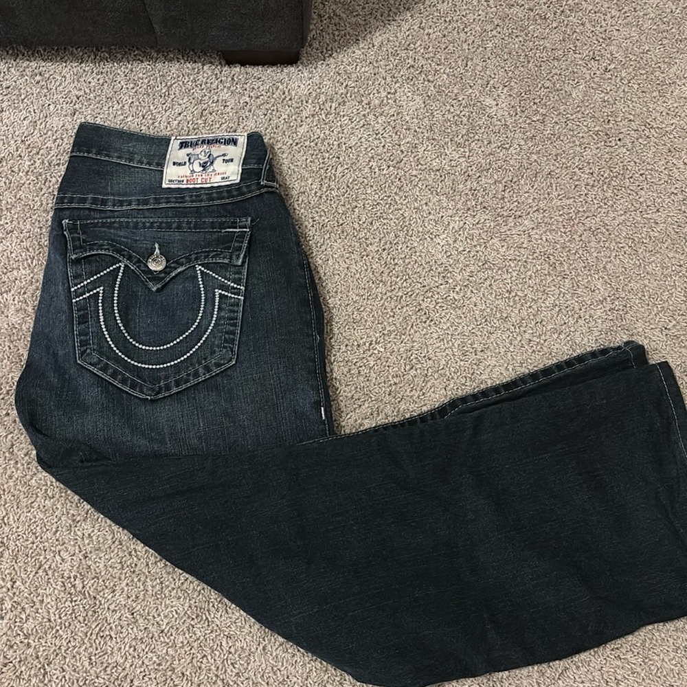 Distressed true religion jeans